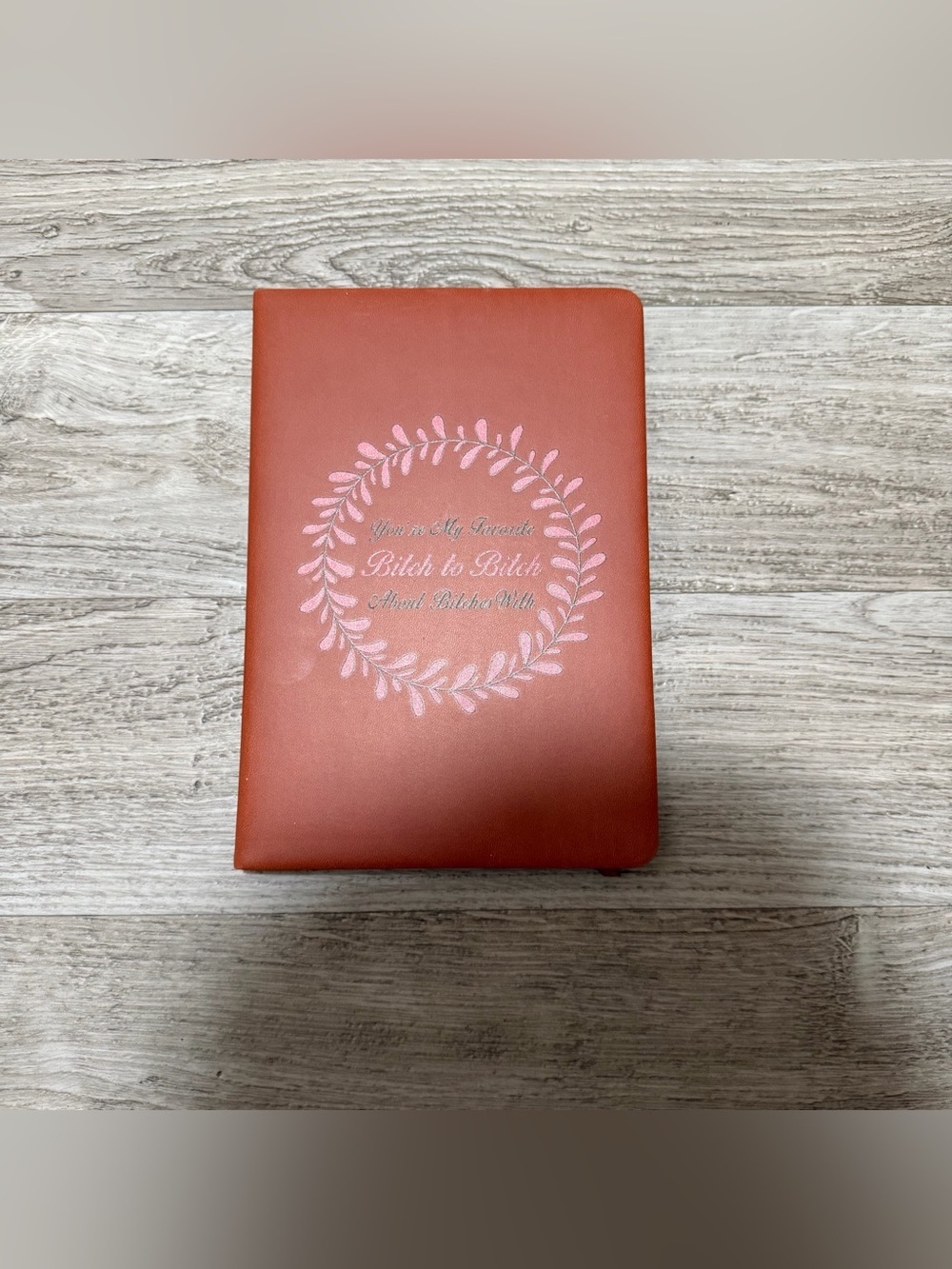Faux Leather Journal with Funny Cover Art